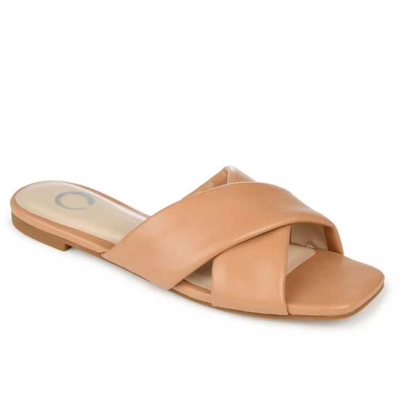 Journee Collection Shoes - Journee Collection Carlotta Slide Brown 9